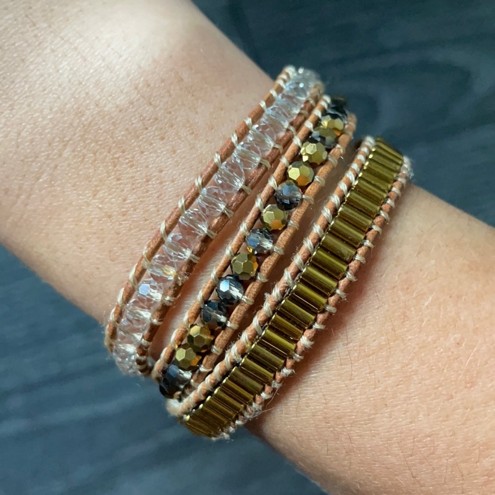 Victoria Emerson Natural Mini Boho Wrap Bracelet